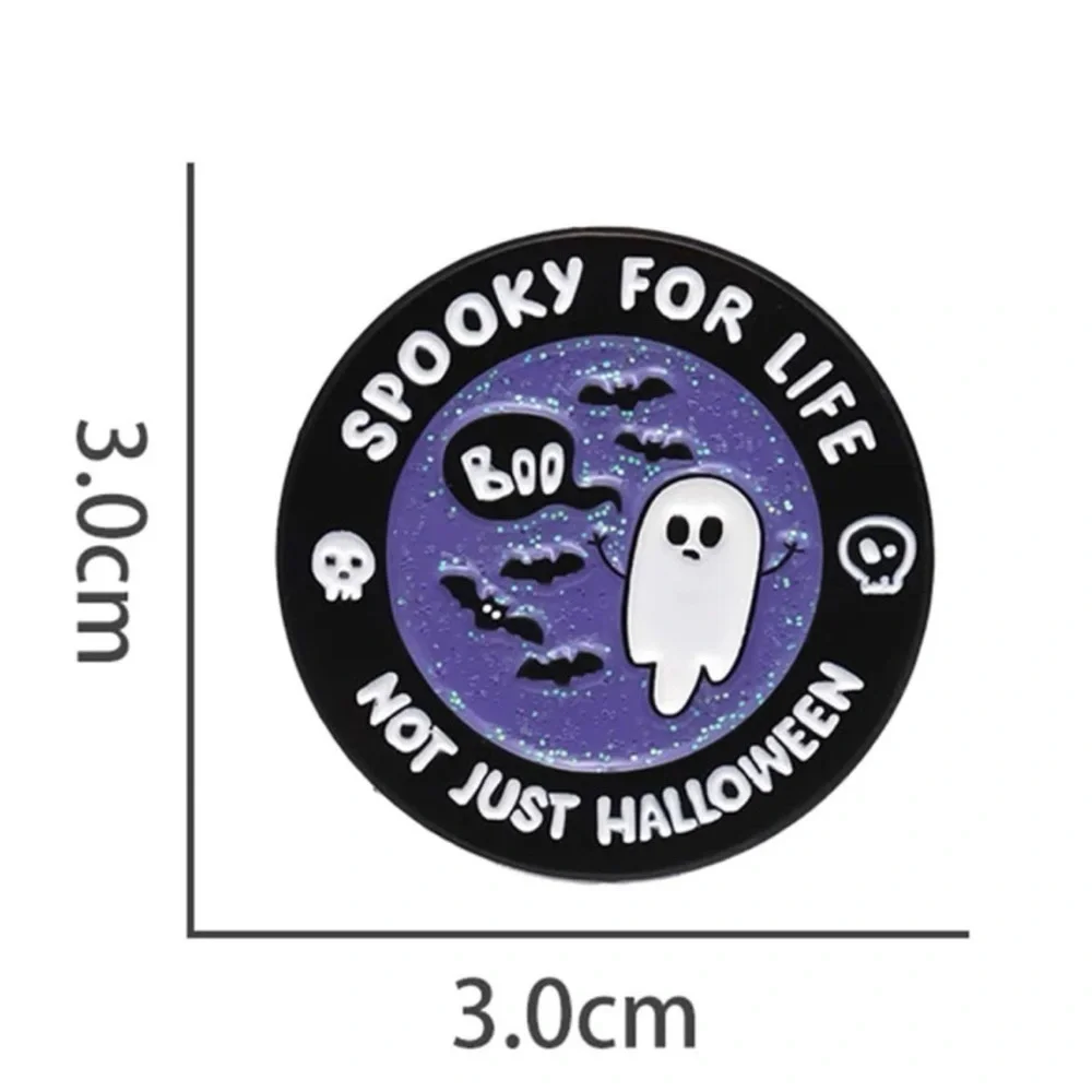 Spooky for Life Not Just Halloween Ghost Pin